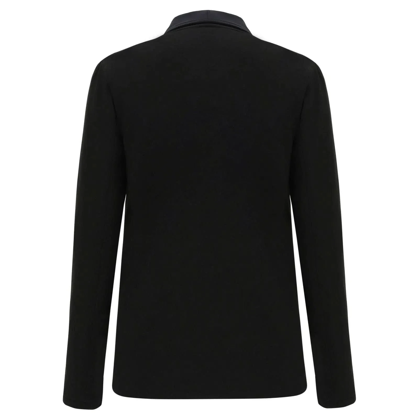 Lurex Blazer with Single Button - Black - Image 2