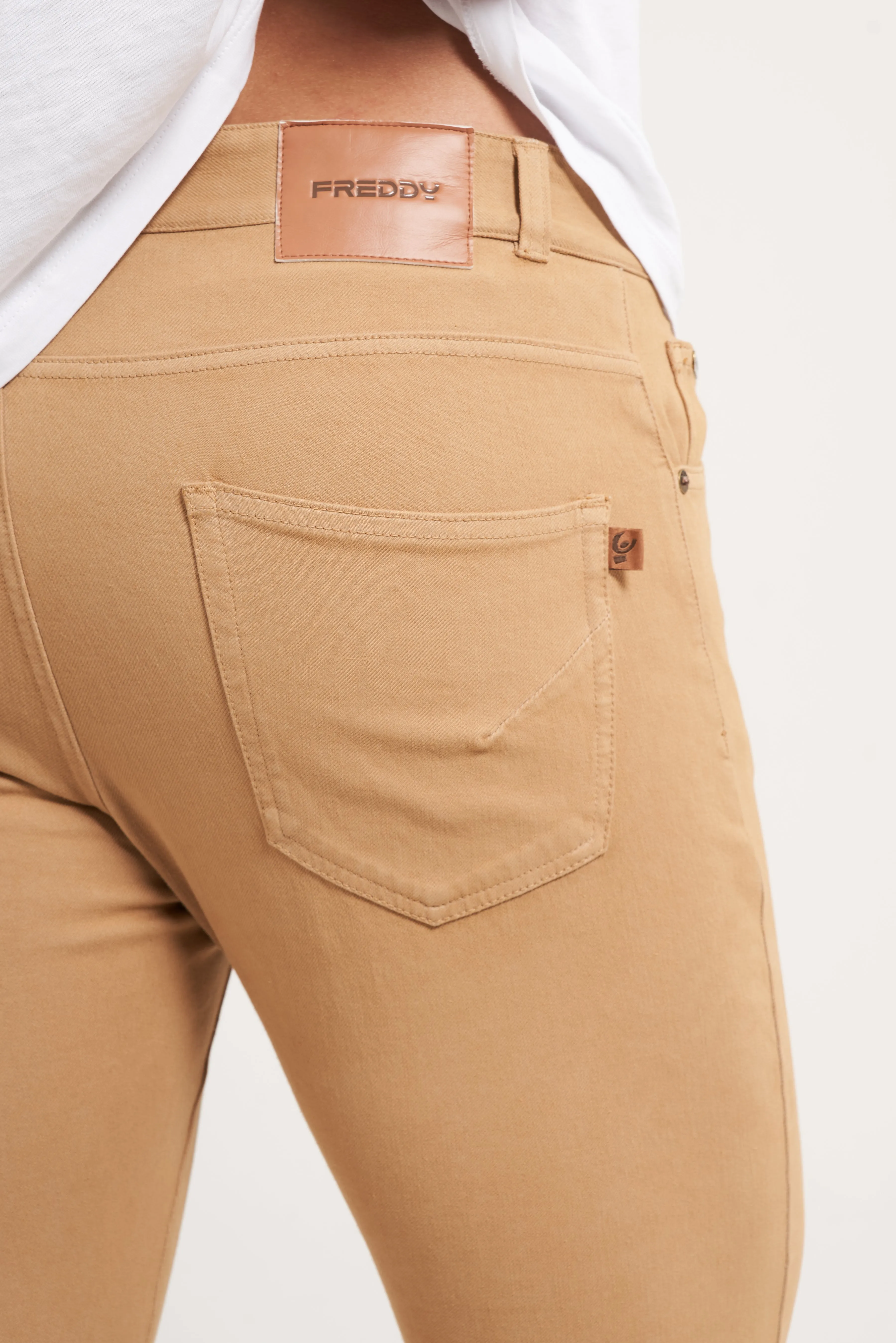 Freddy Men’s Jeans - Desert Tan with Tan Stitching - Image 6
