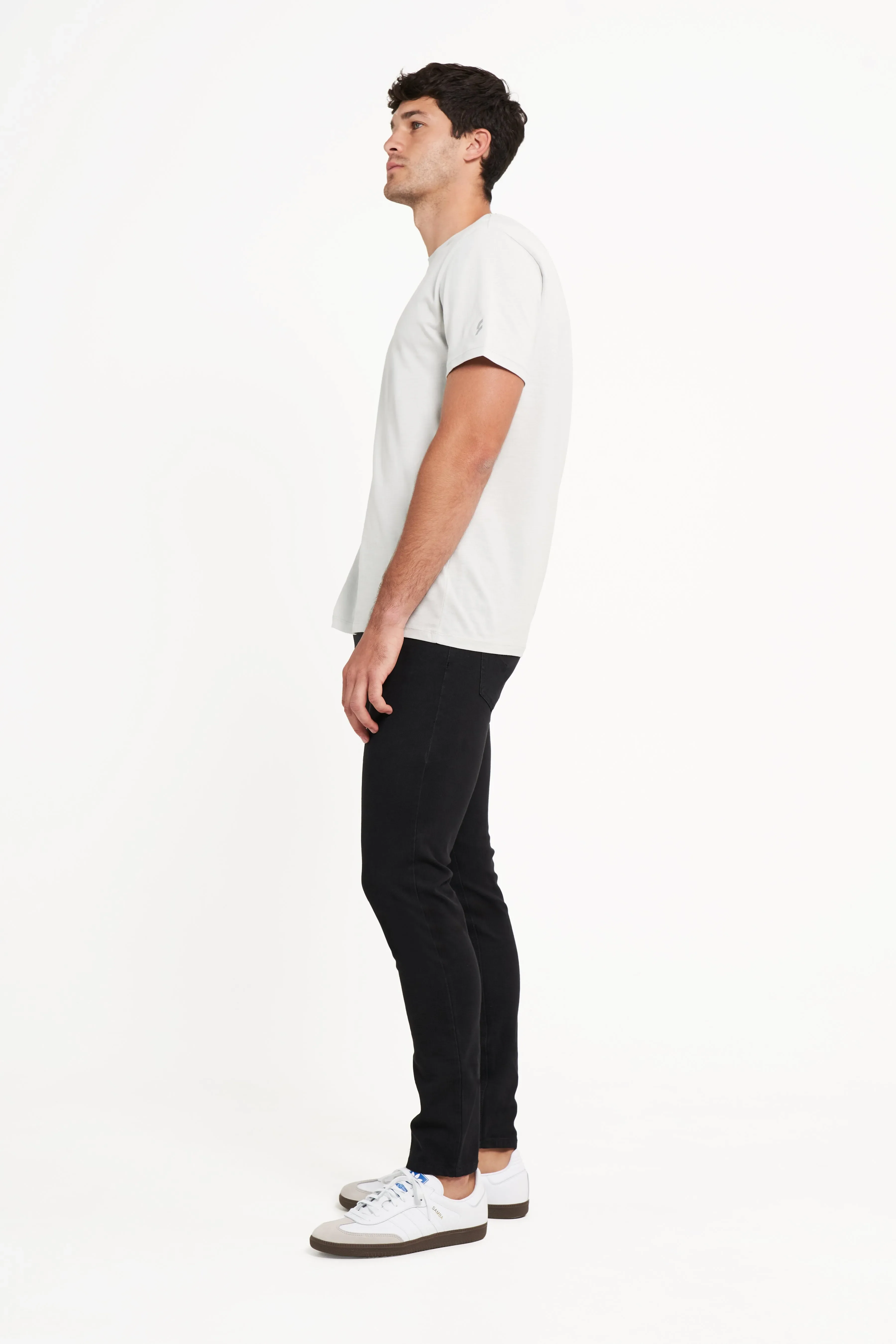 Freddy Men’s Jeans - Jet Black with Black Stitching - Image 4