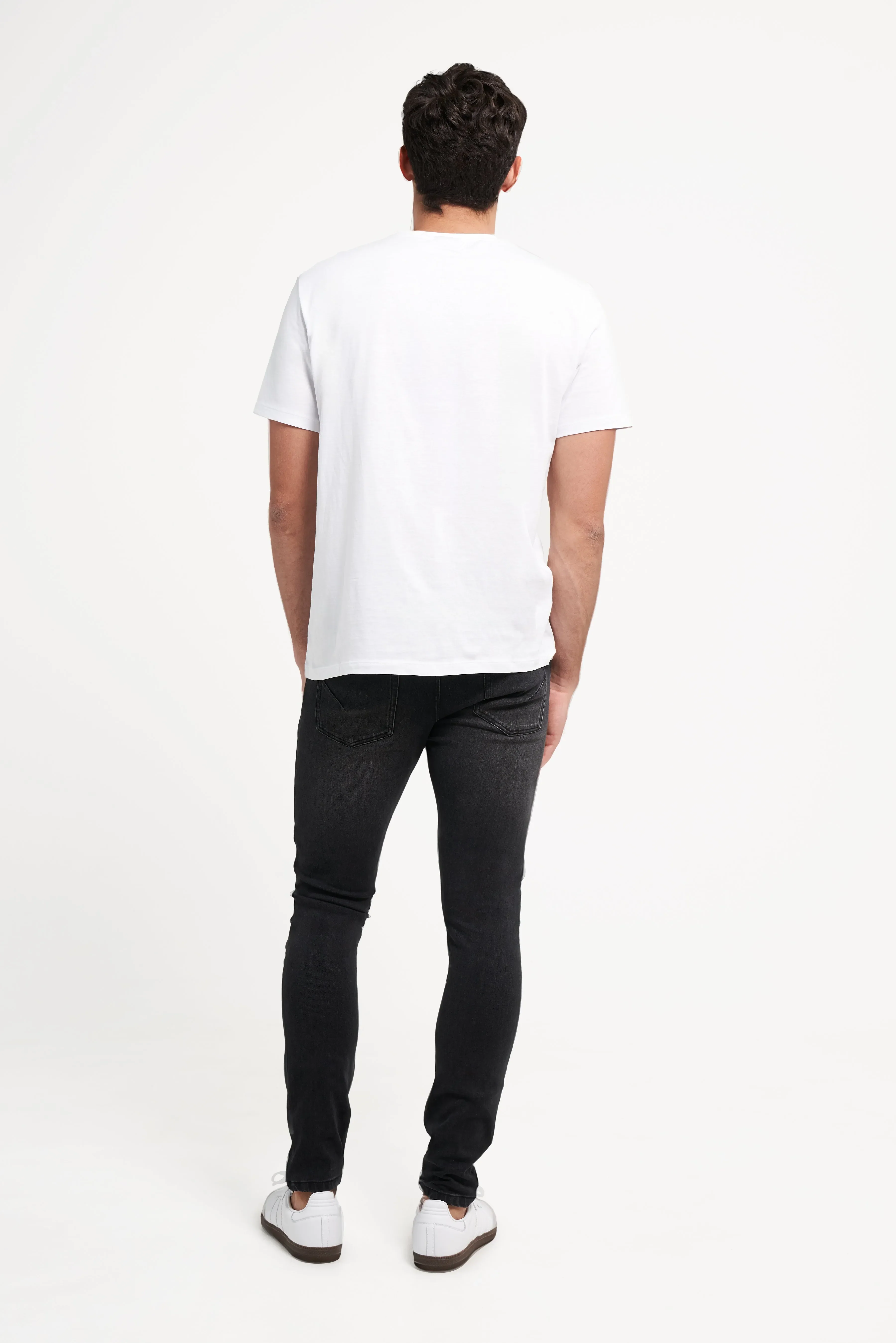 Freddy Men’s Jeans - Midnight Black with Black Stitching - Image 5
