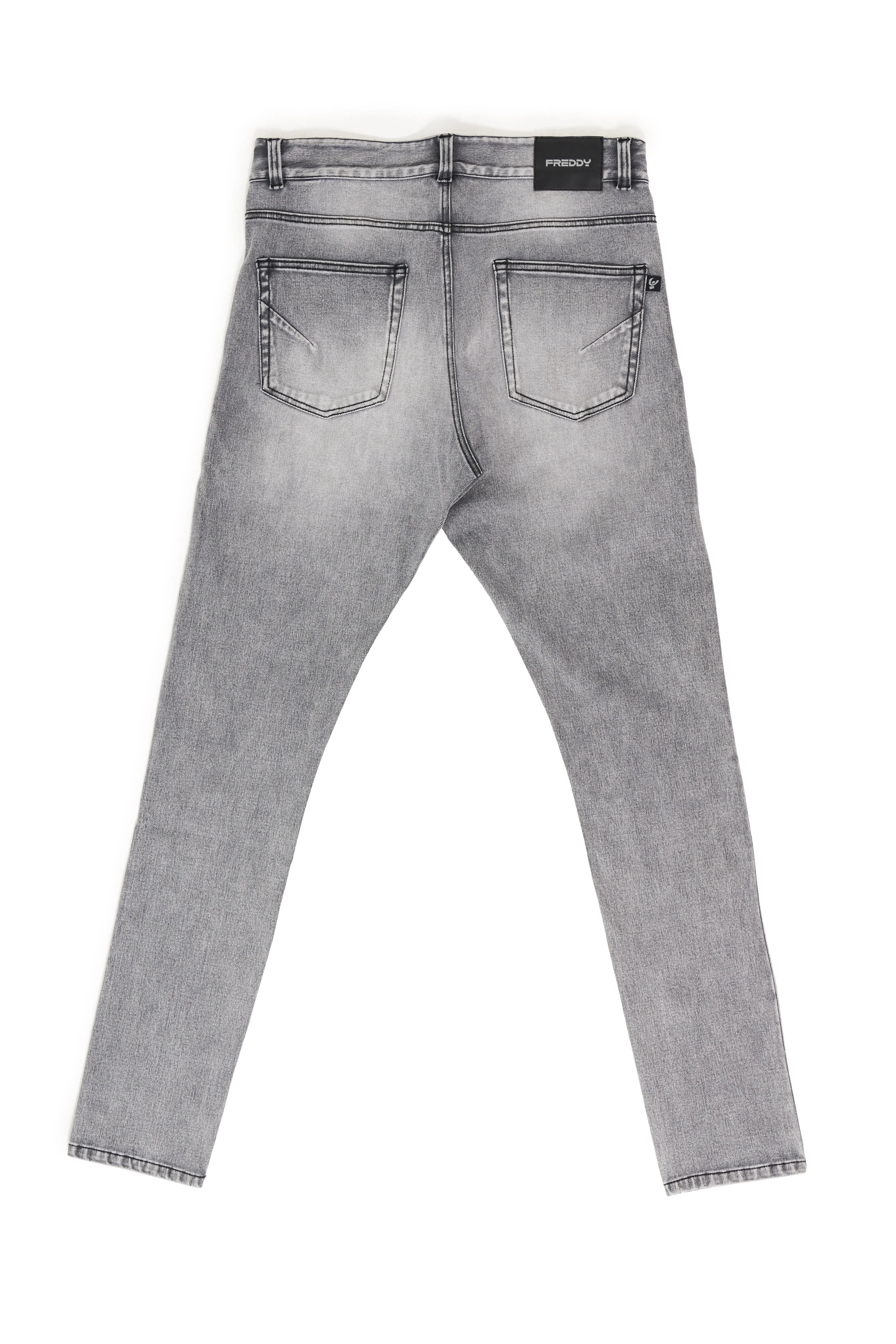 Freddy Men’s Jeans - Slate Grey with Black Stitching - Image 10