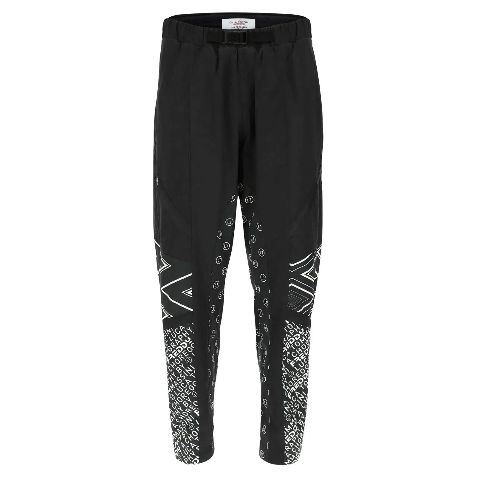 Trousers unisex with pattern print - A Choreography by Luca Tommassini - Black