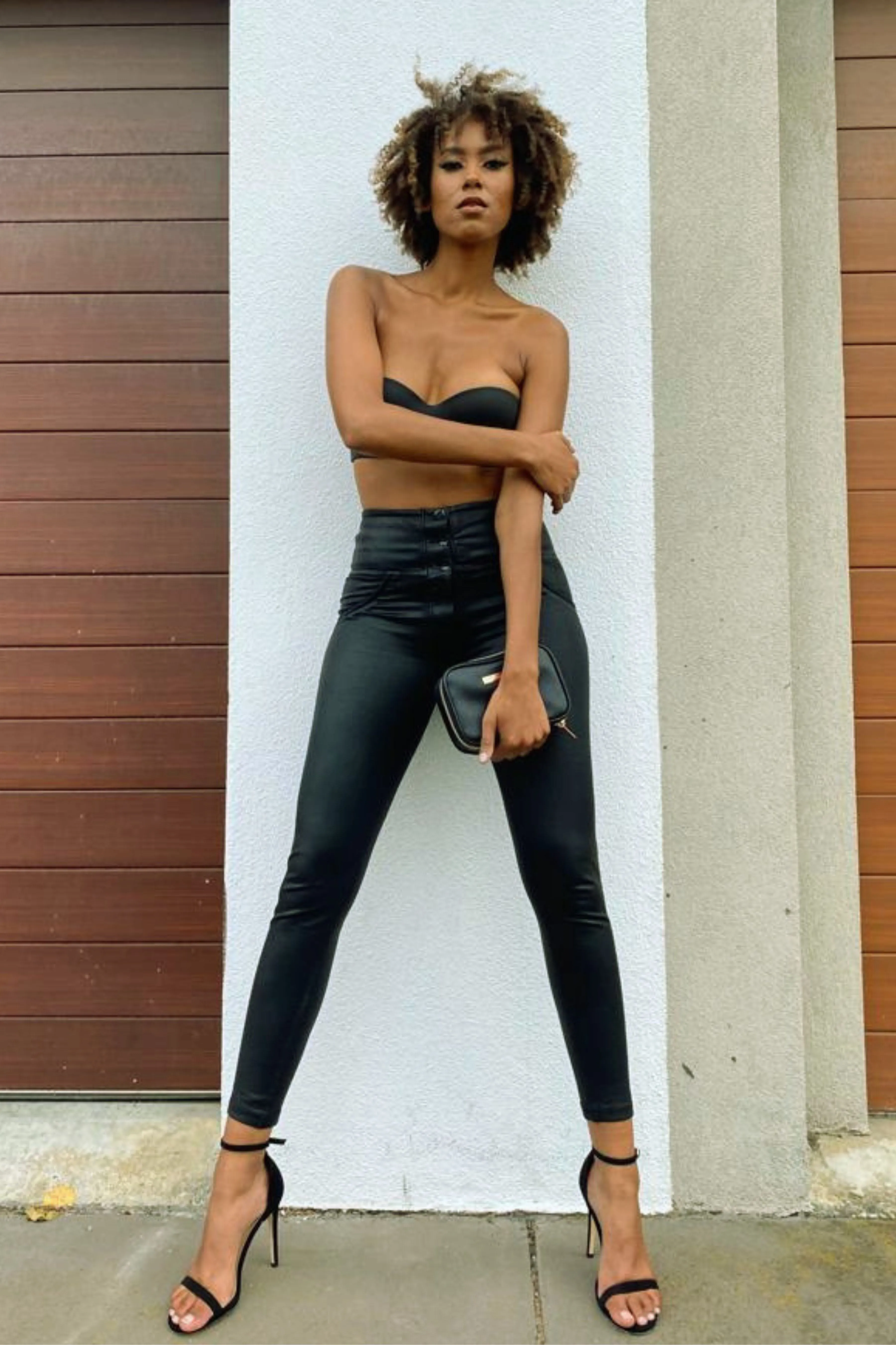 WRUP Denim Limited Edition - High Waisted - Full Length - Coated Black + Black Stitching - Image 9