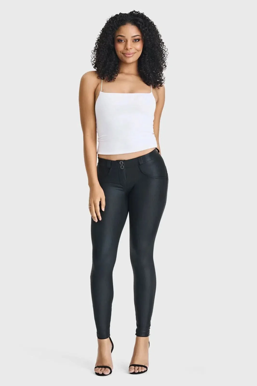 WRUP Luxe Shimmer - Mid Rise - Full Length - Black - Image 4