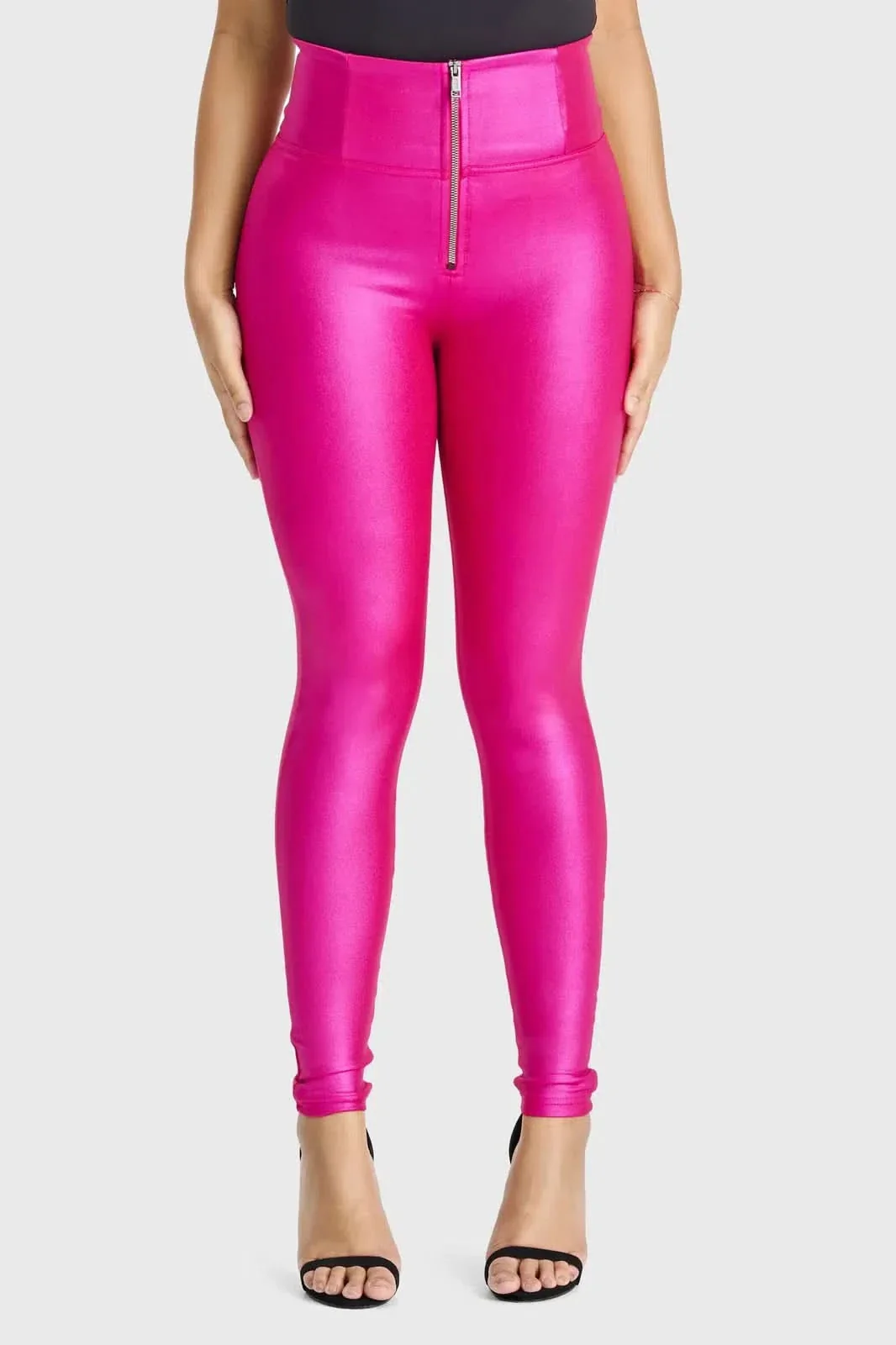 WRUP Luxe Shimmer - Super High Waisted - Full Length - Hot Pink - Image 7