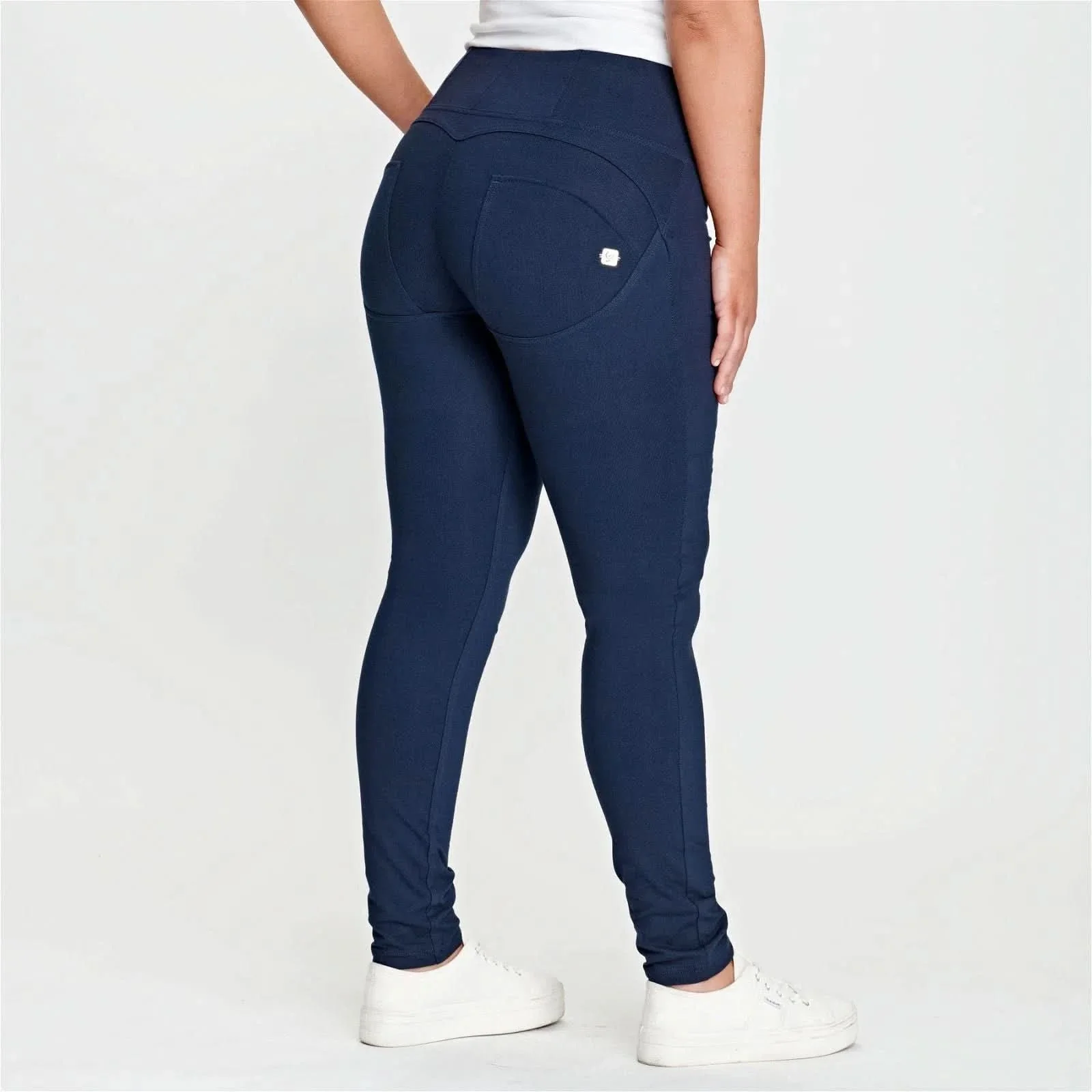 WRUP Fashion - High Waisted - Full Length - Navy Blue - Image 10