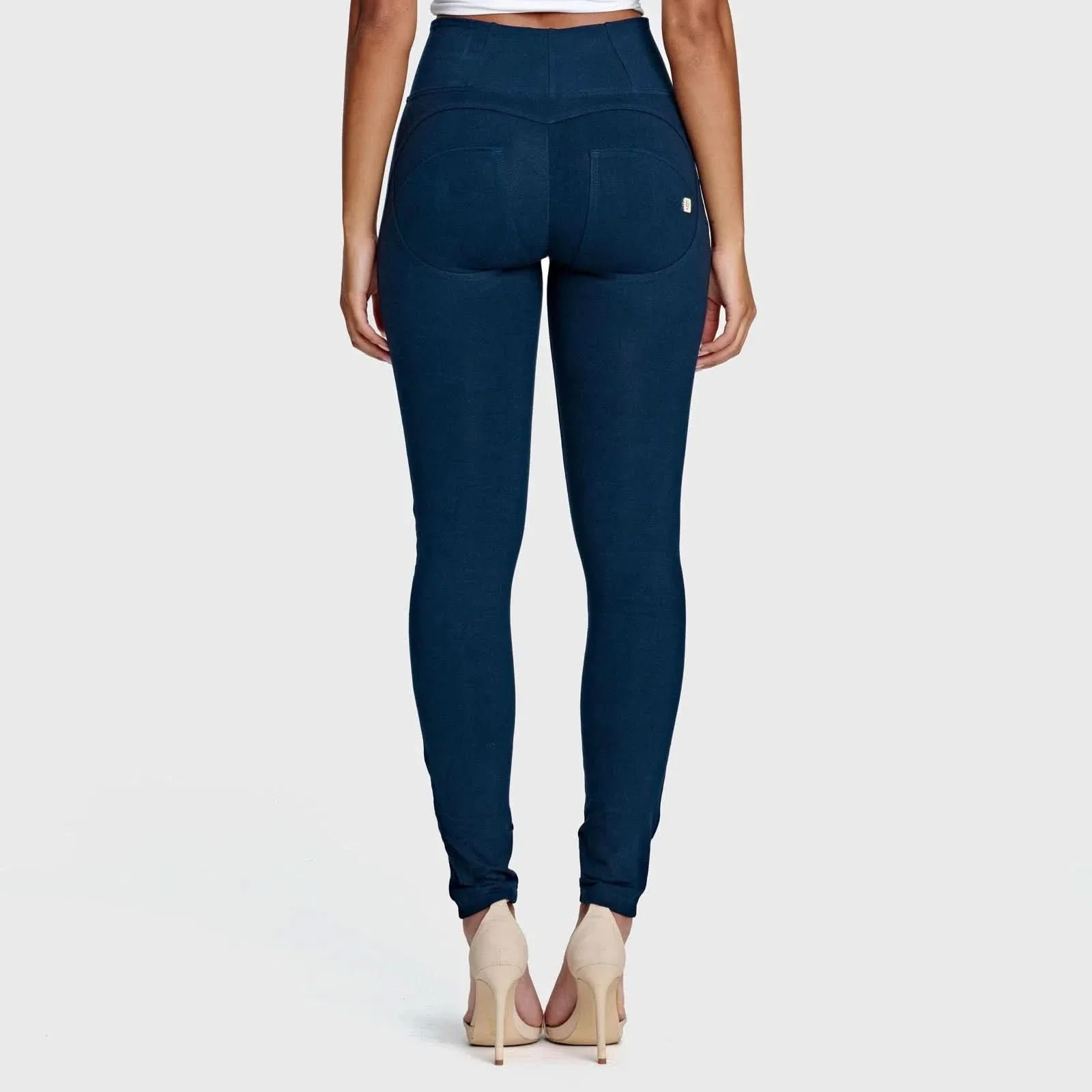 WRUP Fashion - High Waisted - Full Length - Navy Blue - Image 4