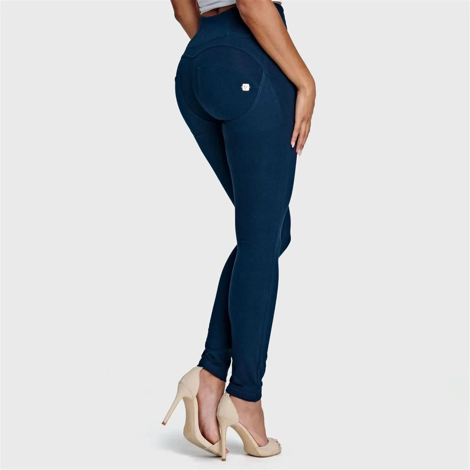 WRUP Fashion - High Waisted - Full Length - Navy Blue - Image 5