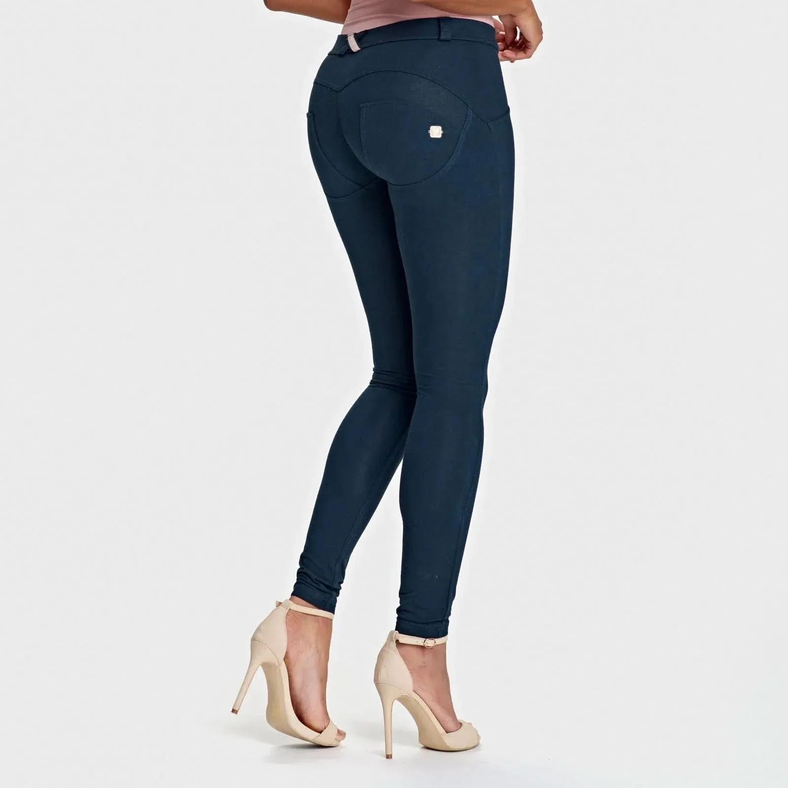 WRUP Fashion - Mid Rise - Full Length - Navy Blue - Image 6
