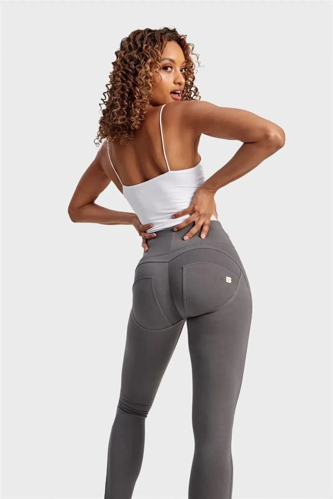 WRUP Fashion - High Waisted - Full Length - Grey - Image 8