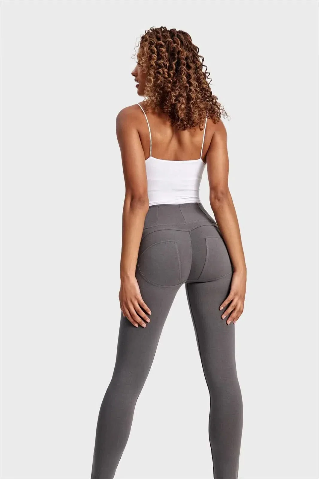 WRUP Fashion - High Waisted - Full Length - Grey - Image 9