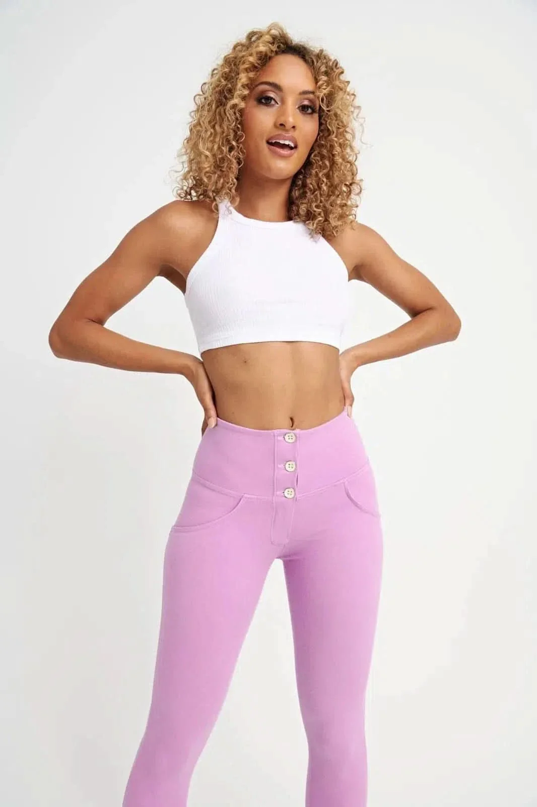 WRUP Drill Limited Edition - High Waisted - 7/8 Length - Lilac - Image 4