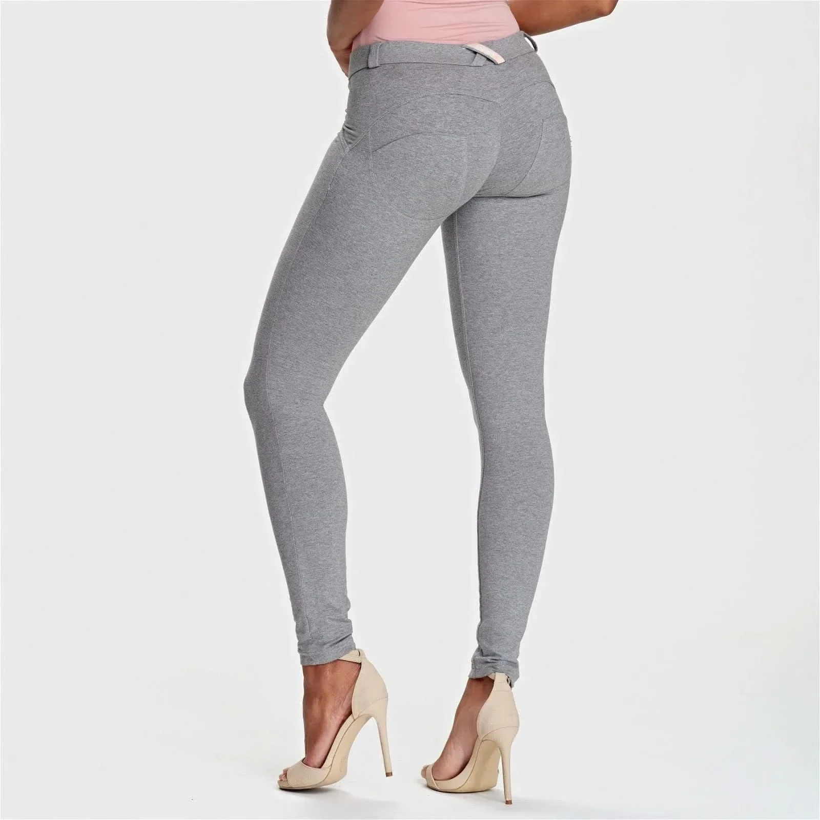 WRUP Fashion - Mid Rise - Full Length - Melange Grey - Image 3