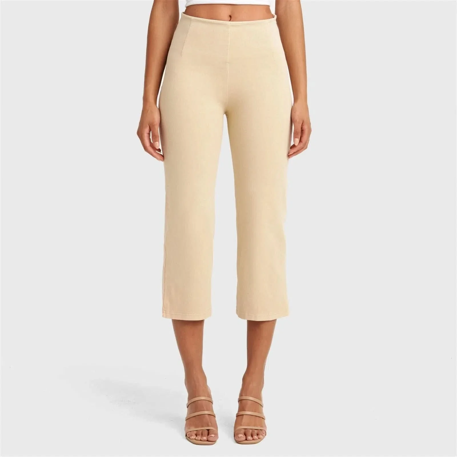 WRUP SNUG Jeans - High Waisted - Flare - Beige - Image 2