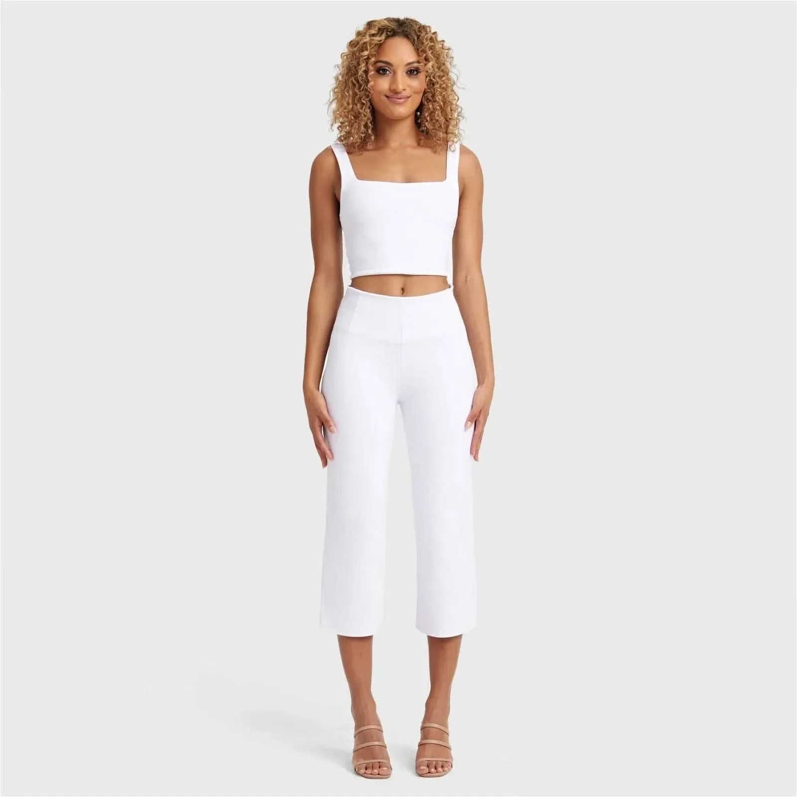 WRUP SNUG Jeans - High Waisted - Flare - White - Image 5