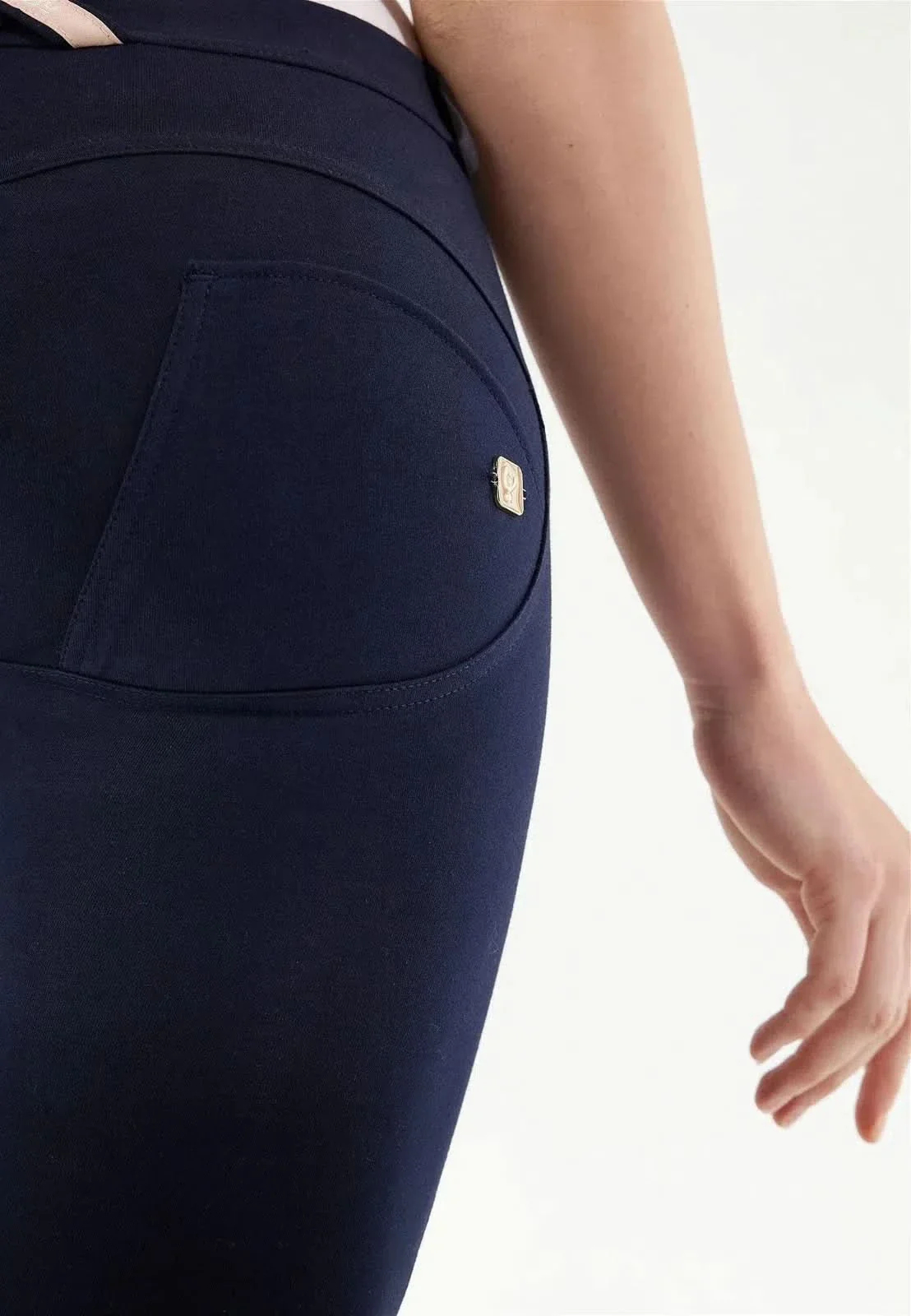 WRUP Fashion - Mid Rise - Full Length - Navy Blue - Image 3